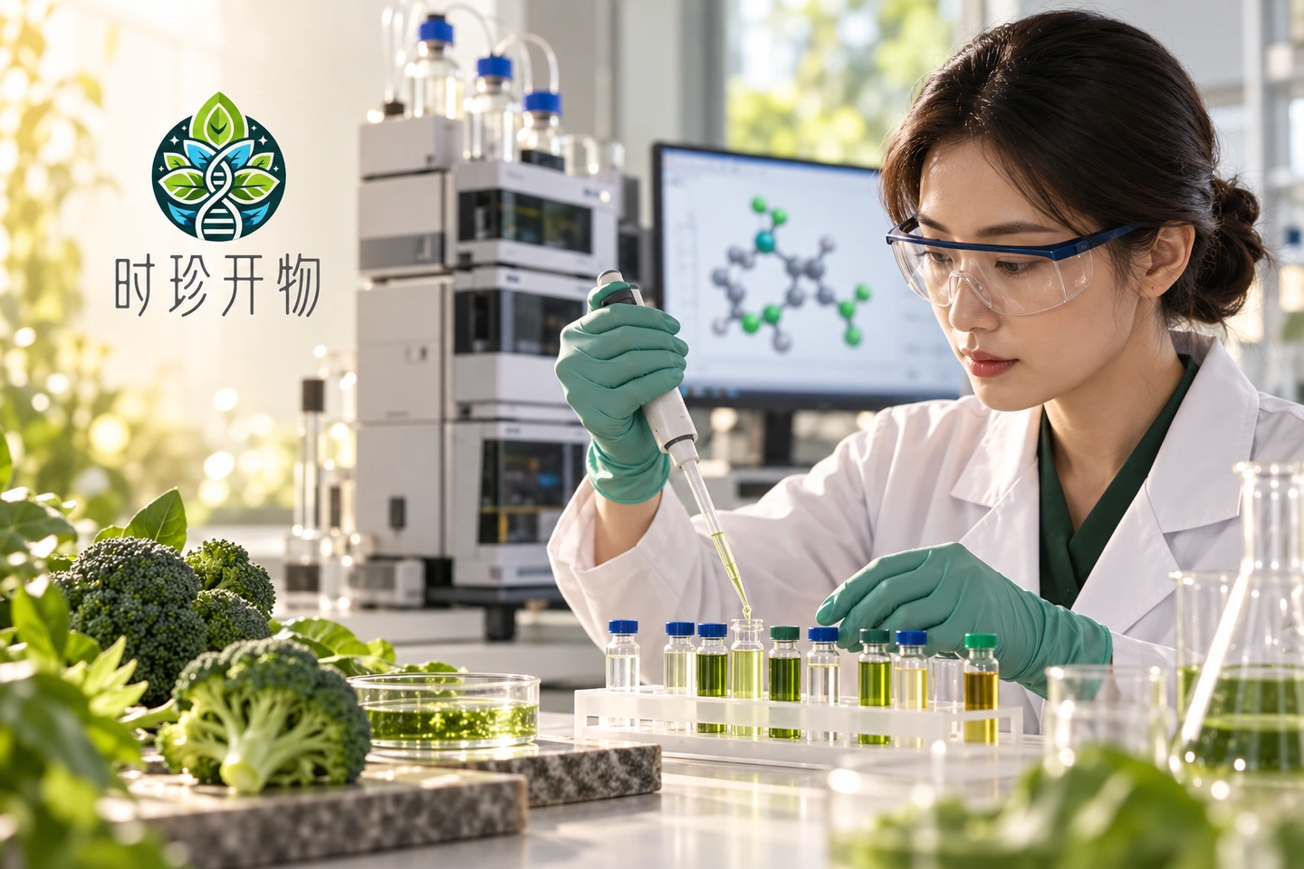 生命科学与植物活性研究示意图
